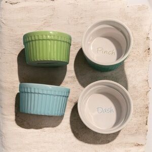 Cost Plus World Market White and Blue Ceramic Bowls